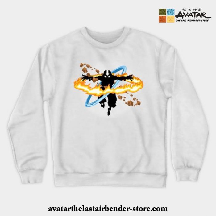 Avatar Aang Crewneck Sweatshirt White / S