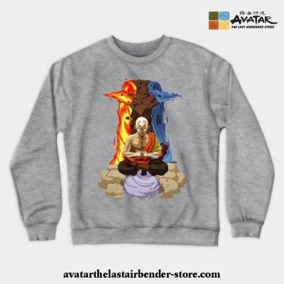 Avatar The Last Air Bender Crewneck Sweatshirt Gray / S