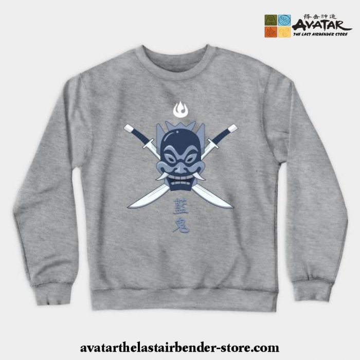 Avatar The Last Airbender - Blue Spirit Crewneck Sweatshirt Gray / S