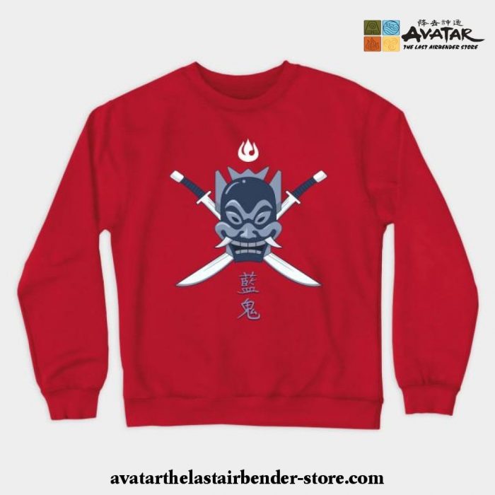 Avatar The Last Airbender - Blue Spirit Crewneck Sweatshirt Red / S