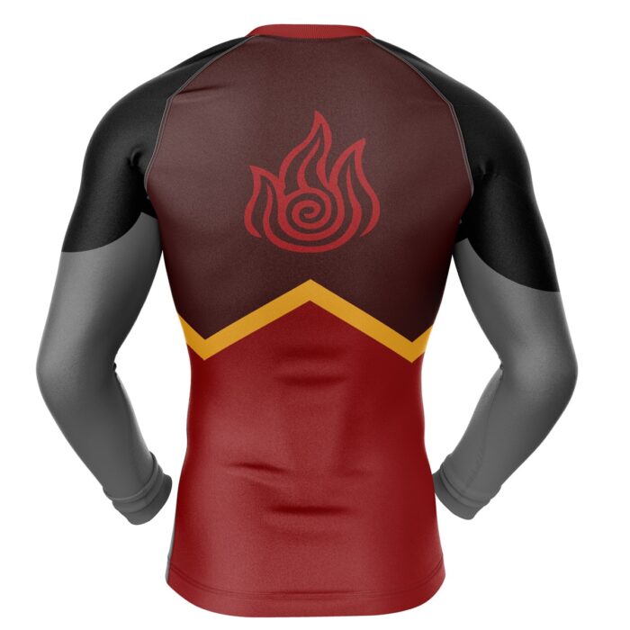 Firebender Compression Shirt Rash Guard back - Avatar The Last Airbender Store
